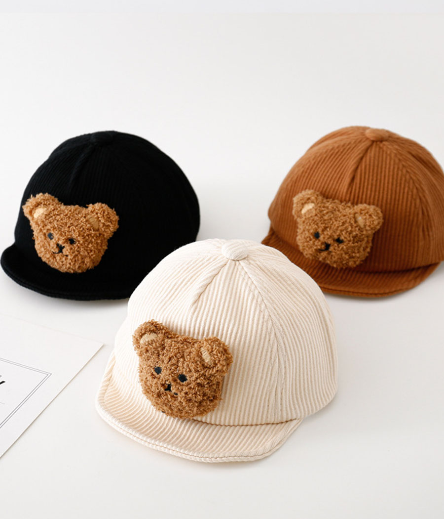 4_0078_O1CN01hpaKh41YnDlVGy9D7_!!2892823103-0-cib Casquette d'hiver à visière petit oursons – Image 1