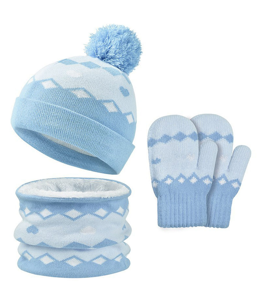 4_0118_Group 103 Lot hivernal de trois pièces de couleur bleue – Image 1