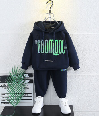 Ensemble sweet et jogging bleu nuit pour garçon