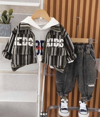 Ensemble de 3 pièces style casual pour garçons