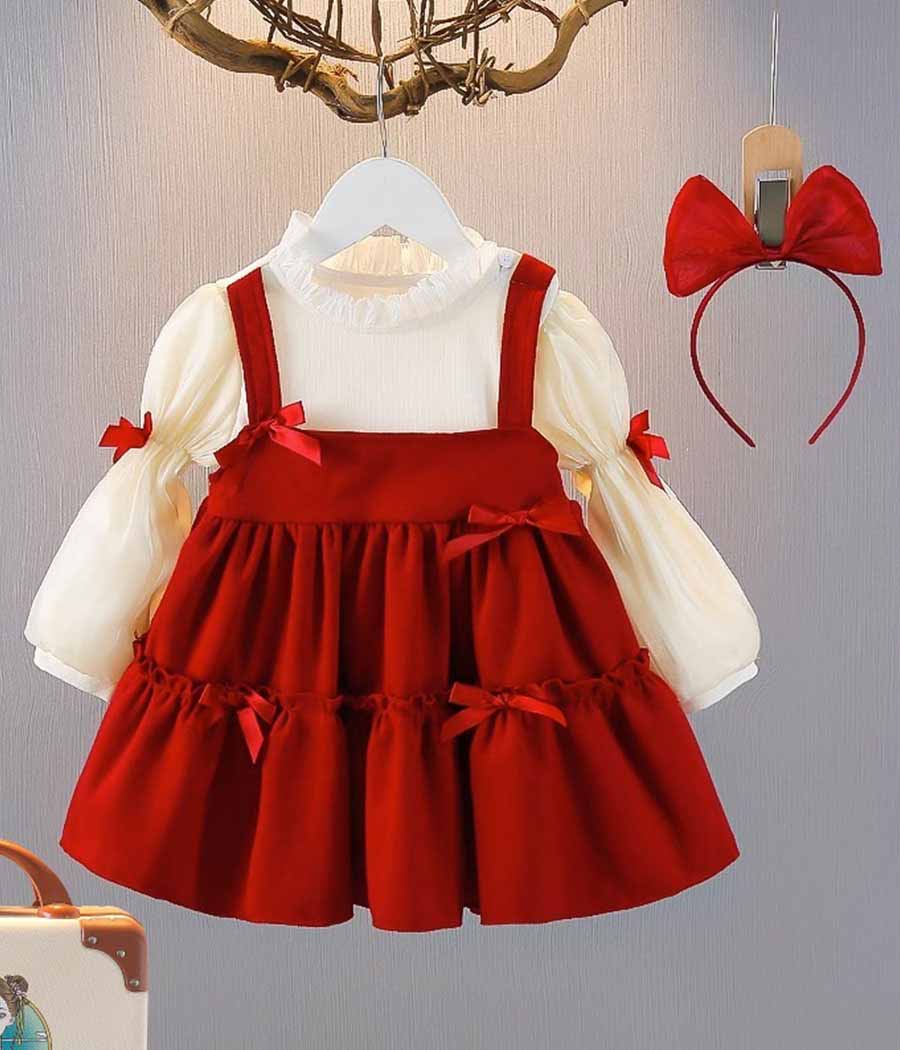 3_0069_O1CN01XmOyIB1ENJ8e68kum_!!2206407900339-0-cib Ensemble de robe rouge et beige coup de cœur – Image 1