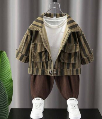 Costume en velours pour garçons