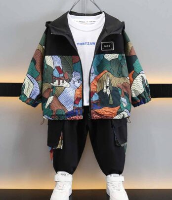 Ensemble "Van gogh" imperméable composé de 2 pièces