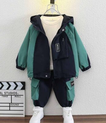 Ensemble de jogging bicolore pour garçons