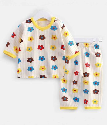 Ensemble de pyjama floral pour filles