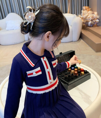 Robe bleu marine style collégien