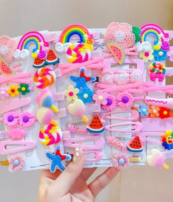 Pack de 14 barrettes cute pour fillette