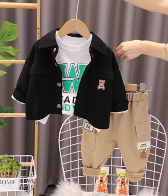Ensemble de trois pièces cool pour garçons