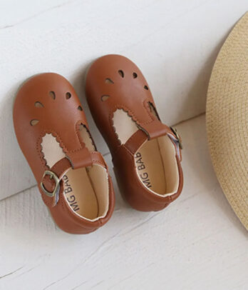 Ballerines marrons pour fille