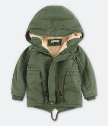 Parka vert militaire unisexe