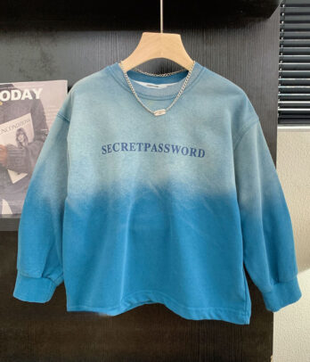 Sweatshirt bleu décontracté pour garçons