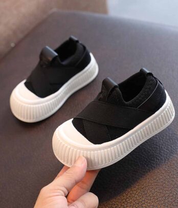 Chaussures de sport unisexes de couleur noire