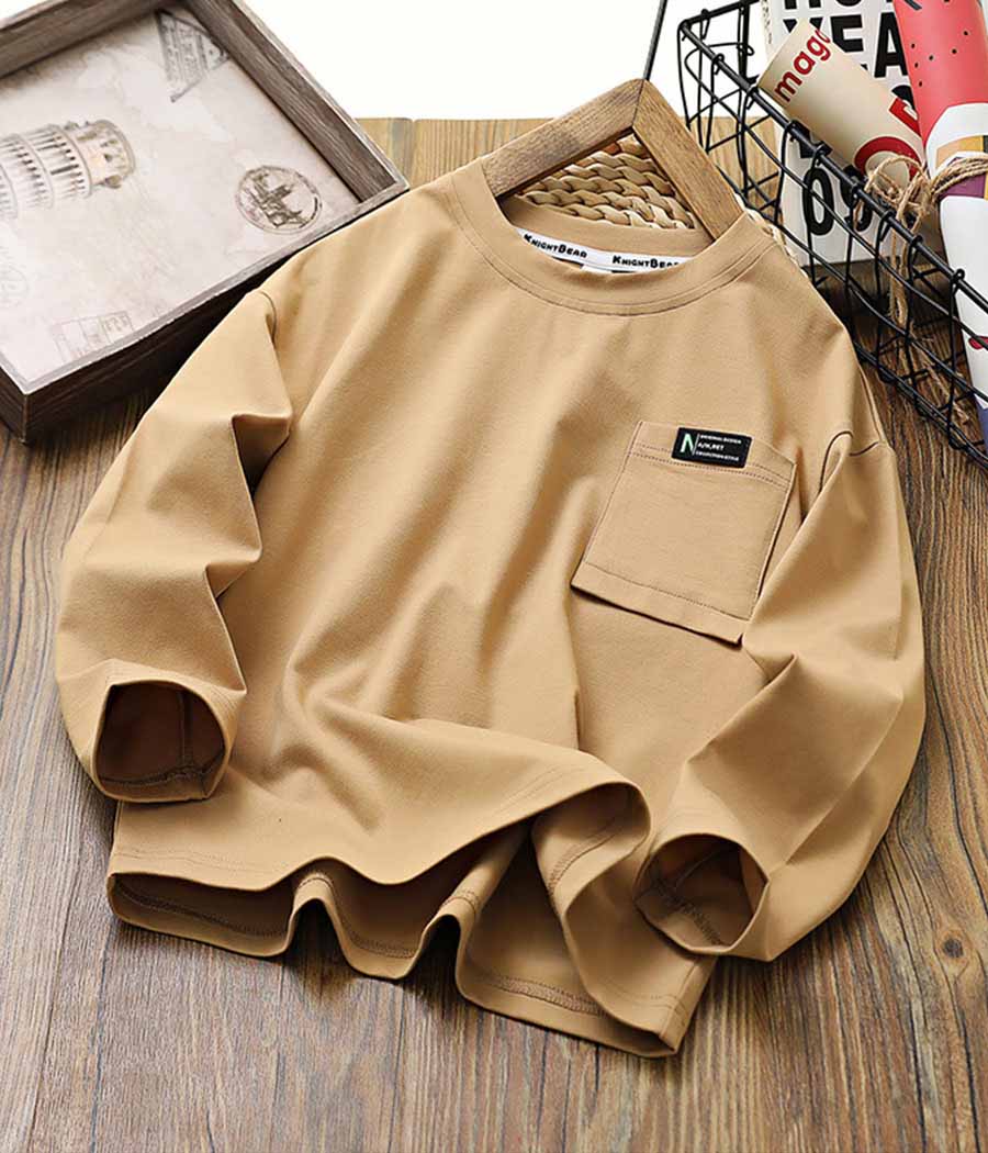 3_0004_O1CN01wA8SYW1KbP0x6T8Yb_!!3182801182-0-cib Sweat oversize unisexe de couleur caramel – Image 1