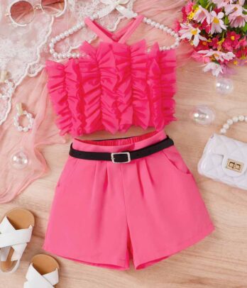 Ensemble rose fuschia composé de deux pièces