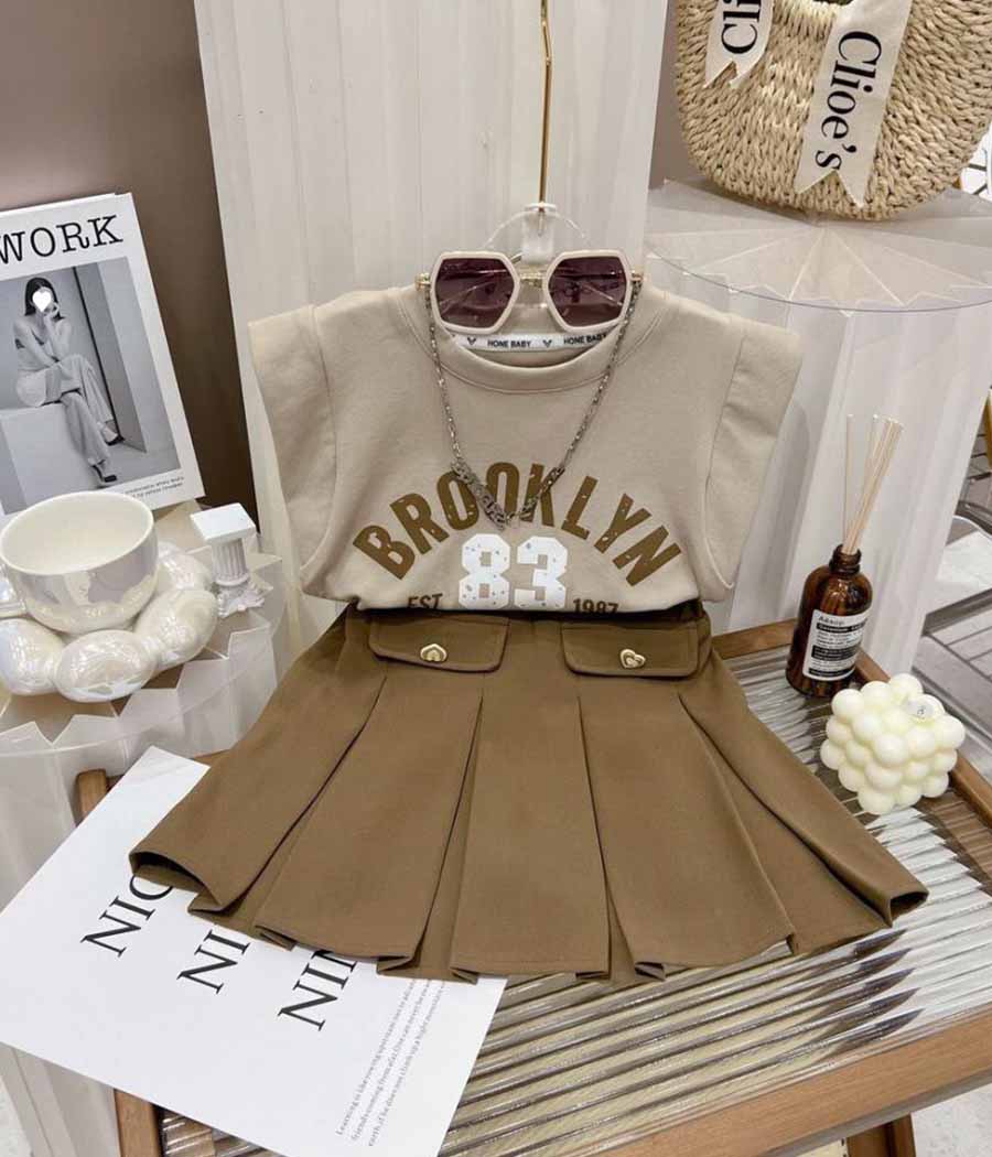 79121-012 Ensemble "BROOKLYN" de jupe et haut monochrome – Image 1