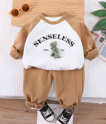 Jogging bicolore doux pour enfant