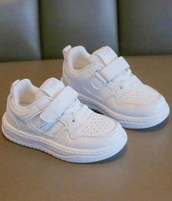 Baskets blanches simples unisexes