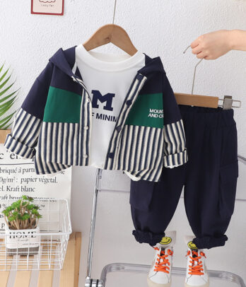 Set de jogging cosy pour garçons composé de 3 pièces