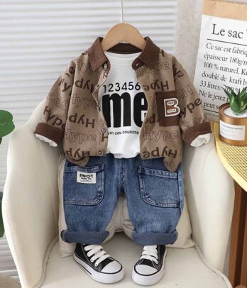 Ensemble de 3 pièces casual pour garçons