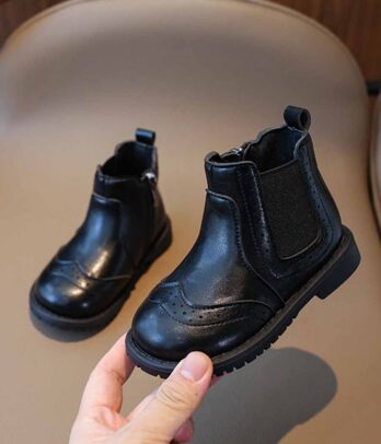 Bottines noires pour fillettes