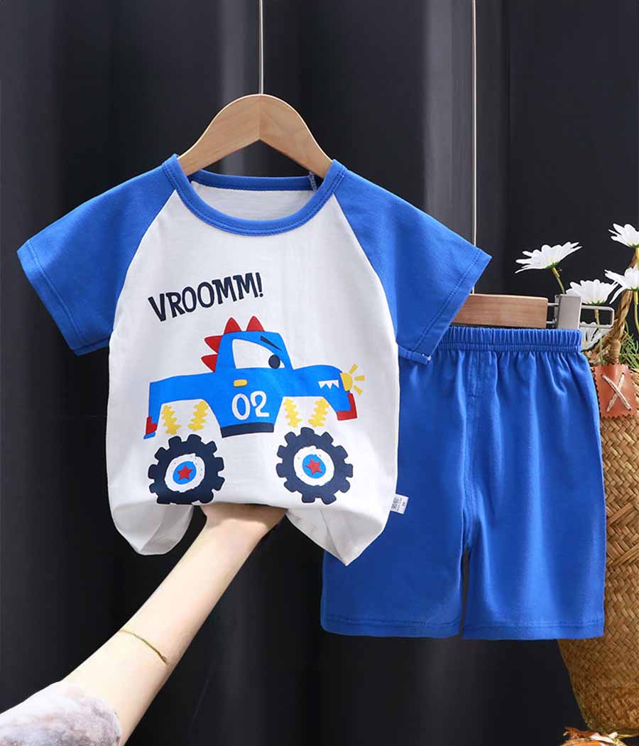 51158-01 Pyjama léger à thème construction pour garçon – Image 1
