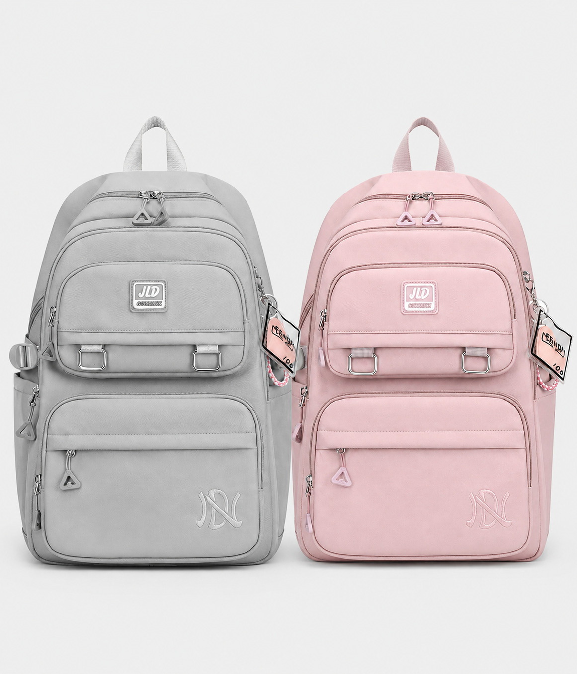 57344 Sac à dos polyvalent de couleur rose pale pour fillettes – Image 1