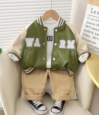 Ensemble style baseball tendance pour garçons