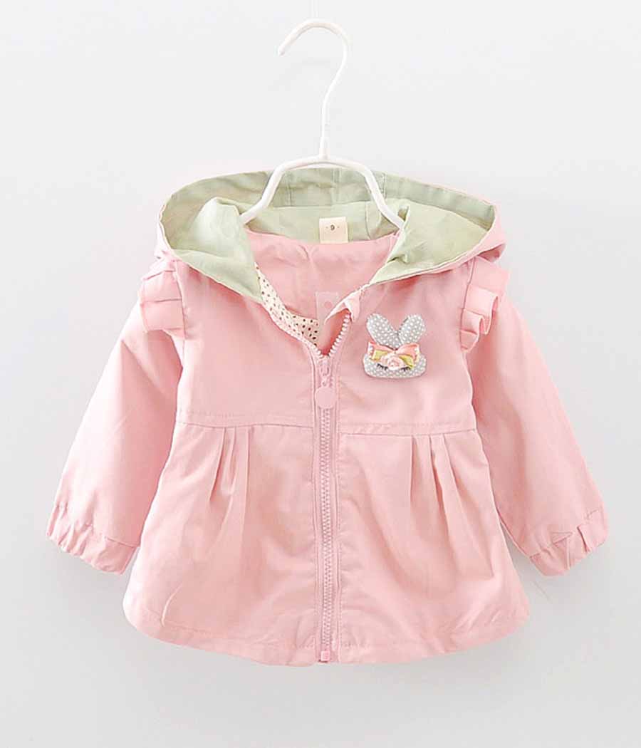 61137-011 Veste rose imperméable pour fillettes – Image 1