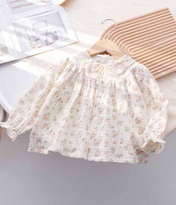Chemise florale évasée