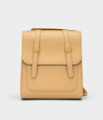 Sac à dos classique pour fillettes de couleur beige