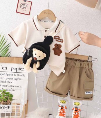 Set "Oursons" pour garçons composé de trois pièces