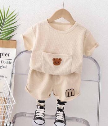 Costume ours à manches courtes pour enfants