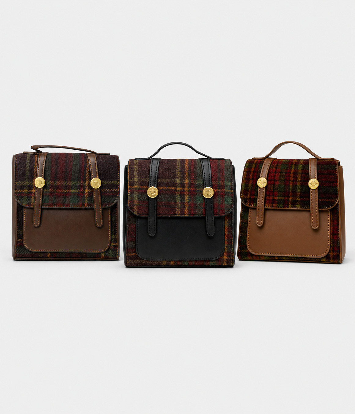 81231-02ytfy Sac à dos transfrontalier pour enfants de style britannique rétro – Image 1
