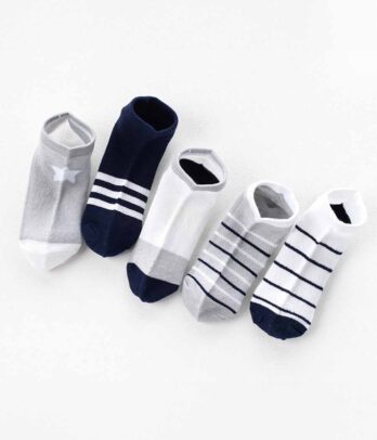 Lot de 5 chaussettes tricolores pour enfants