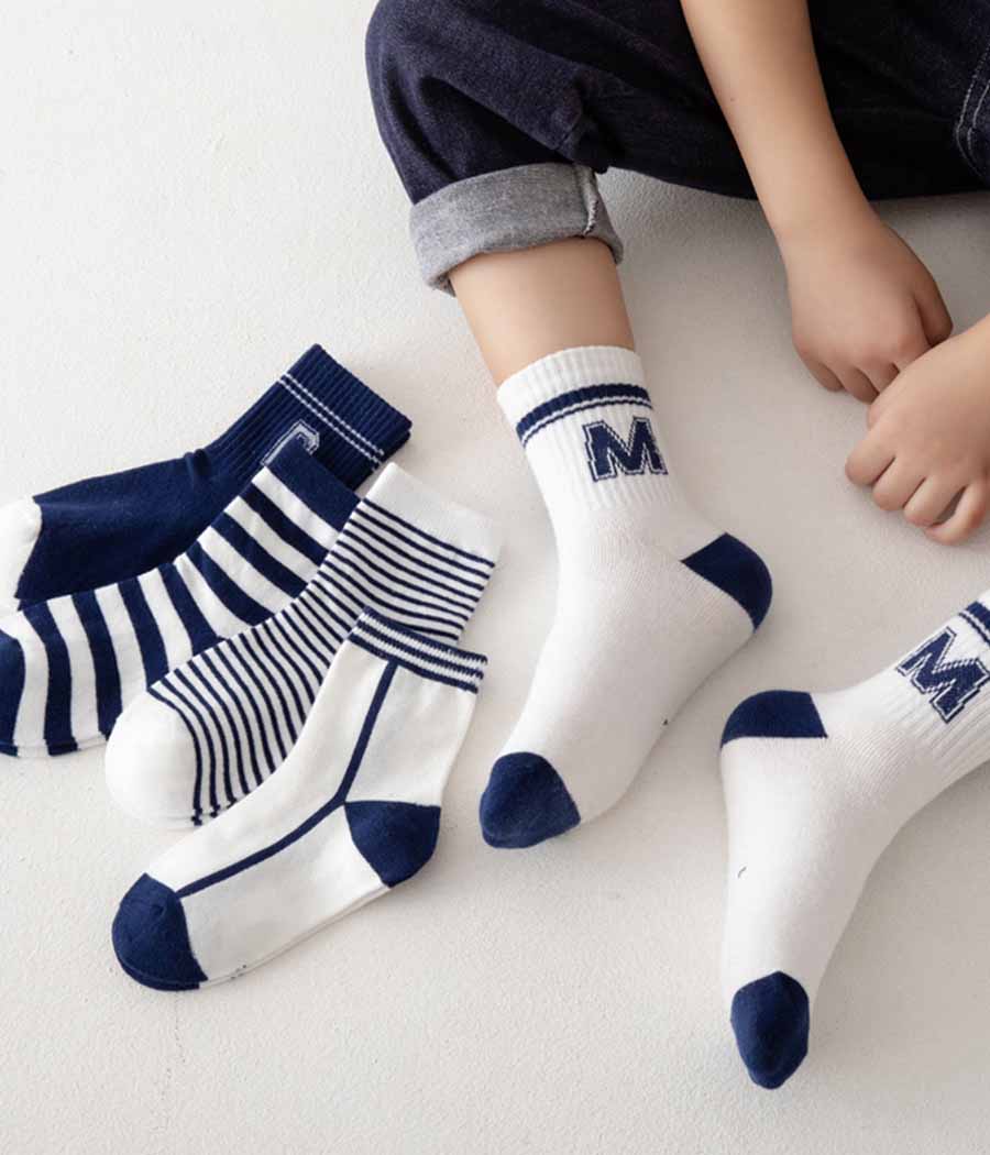 O1CN01IzkqZO1PYim3tqDPJ_!!2928551853-0-cib Pack de chaussettes bleu blanc pour enfants – Image 1