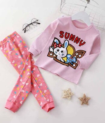 Pyjama rose "SUNNY" pour filles