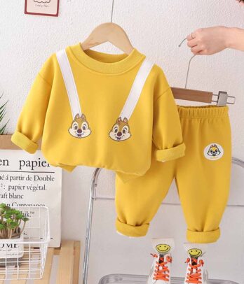 Ensemble unisex de couleur jaune