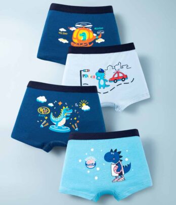 Slips bleus en coton pour enfants