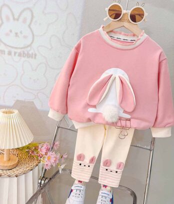 Ensemble de sweat et legging petite lapine