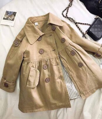 Manteau coupe-vent pour filles d'automne-hiver