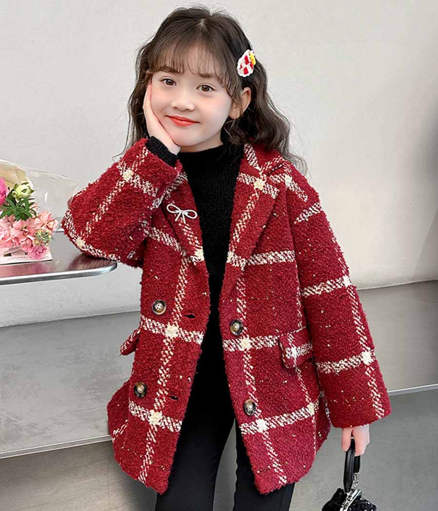O1CN011pjJux1xbBv7ShUSA_!!1108486461-0-cib Manteau mi-long rouge en laine – Image 1