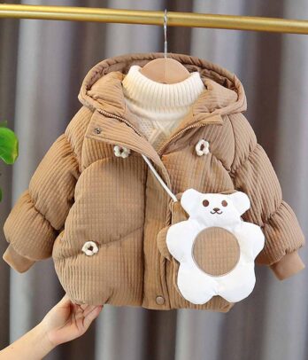 Doudoune rembourrée style moderne pour filles