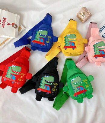 Chestbag colorés avec impressions dinosaures