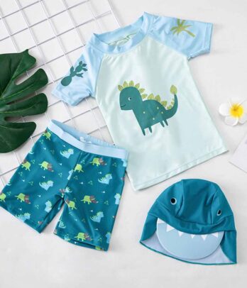 Maillot de bain 3 pièces pour garçons UPF 50+