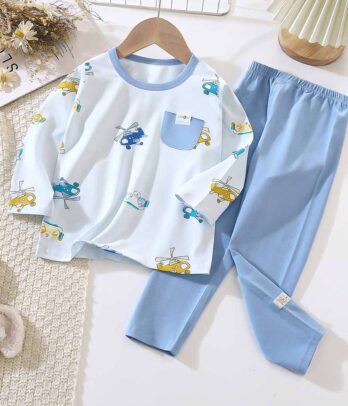 Ensemble de pyjama bleu clair pour enfant