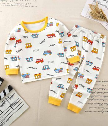 Set de pyjama imprimé véhicules