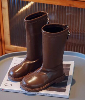 Bottes de chevalier simples à tempérament pour filles