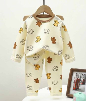 Set de pyjama blanc sale avec doudous