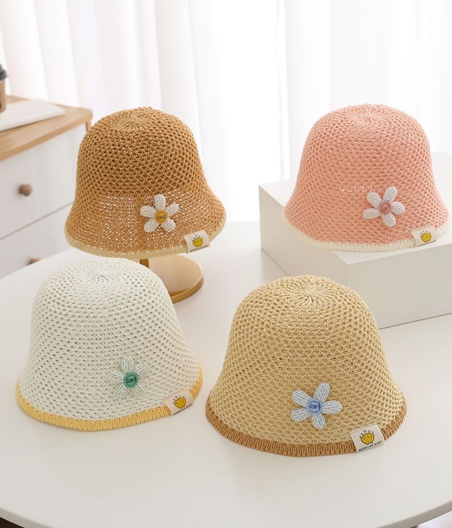 69 Chapeau de protection solaire à fleurs pour filles – Image 1