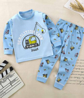 Ensemble de pyjama "Construction" pour bébé